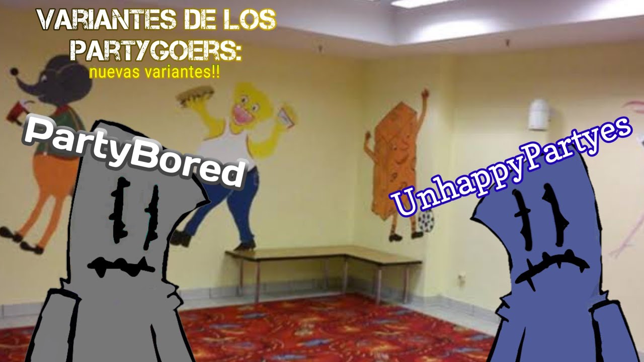 The backrooms: nuevas variantes de los partygoers! (partybored, partyLurckers) |Sunky● #thebackrooms