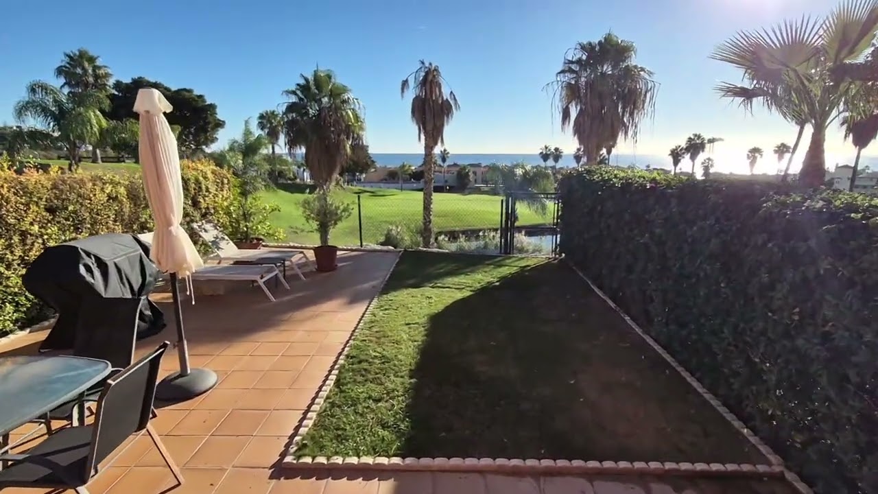 375.000€ Lovely 2Bed Ground-Floor Apartment in Doña Julia Frontline Golf with Amazing Sea Views!