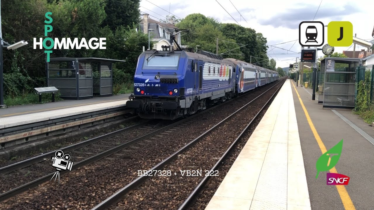Transilien Ligne J BB27328 et VB2N 222, Transilien SNCF
