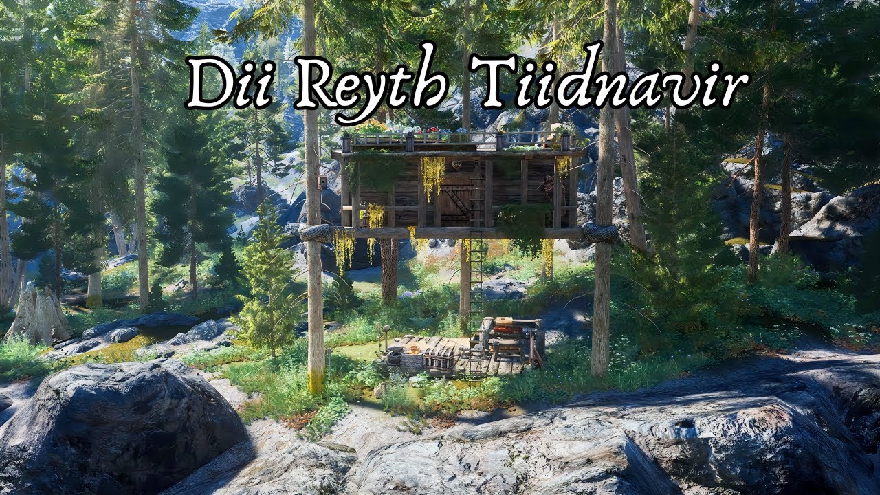 Привлекательный дом в Скайриме с террасой на крыше - Dii Reyth Tiidnavir - для ПК (AE/SE/LE)