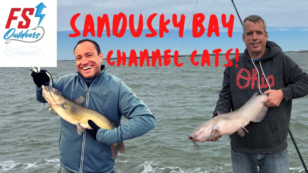 Sandusky Bay Catfishing In 20 MPH Winds!