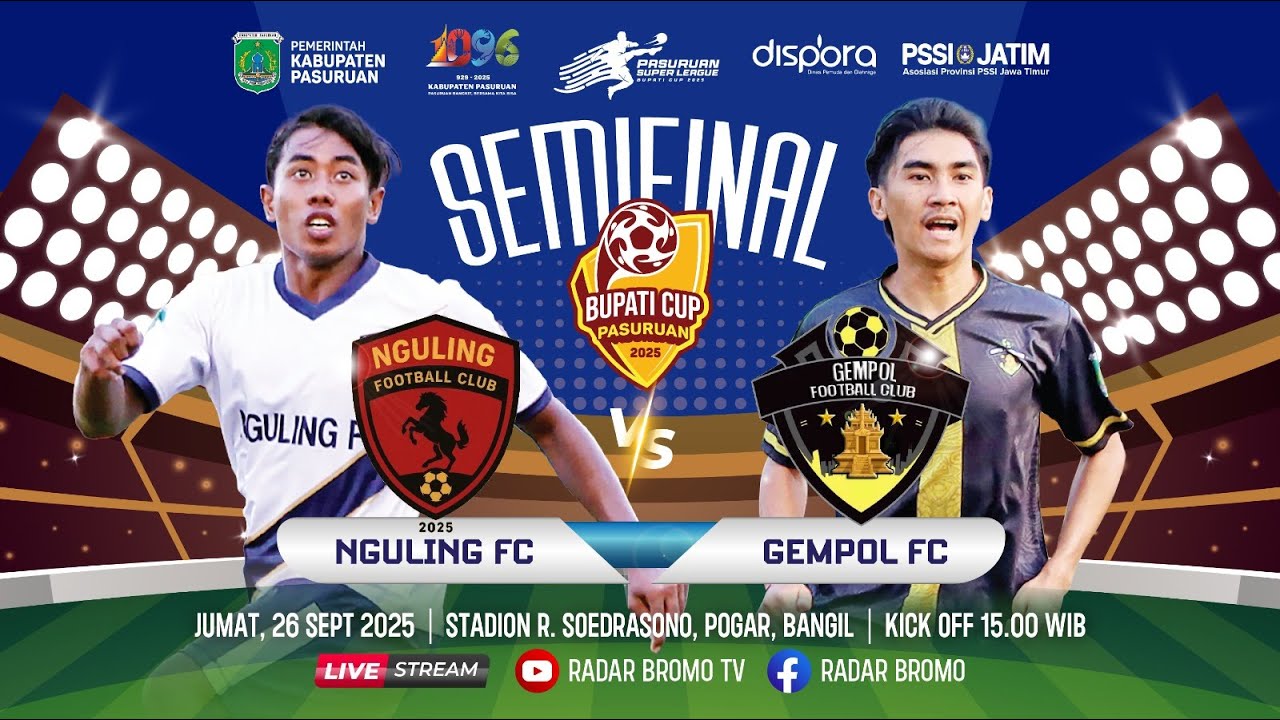LIVE!! NGULING FC VS GEMPOL FC | BABAK SEMIFINAL BUPATI CUP PASURUAN SUPER LEAGUE