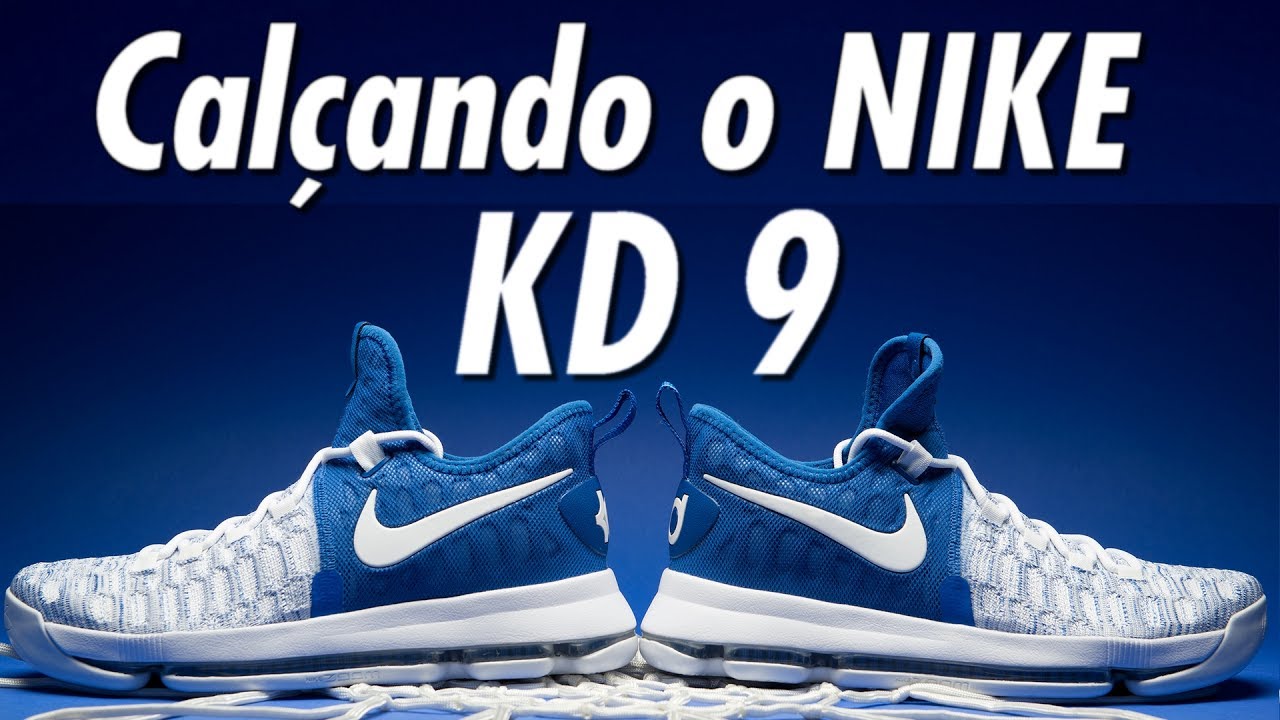 Calçando o tênis NIKE KD 9 (Nike KD 9 on feet) - Canal 21onze Tênis de Basquete