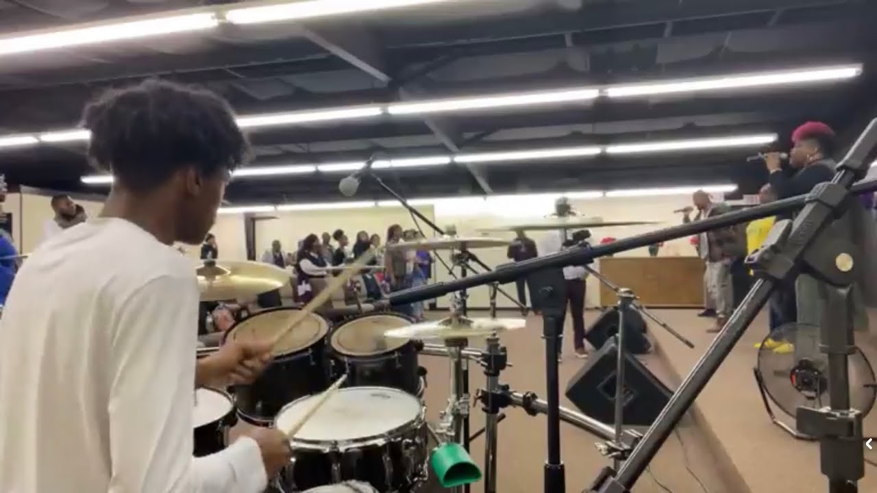 Playing at church🥁