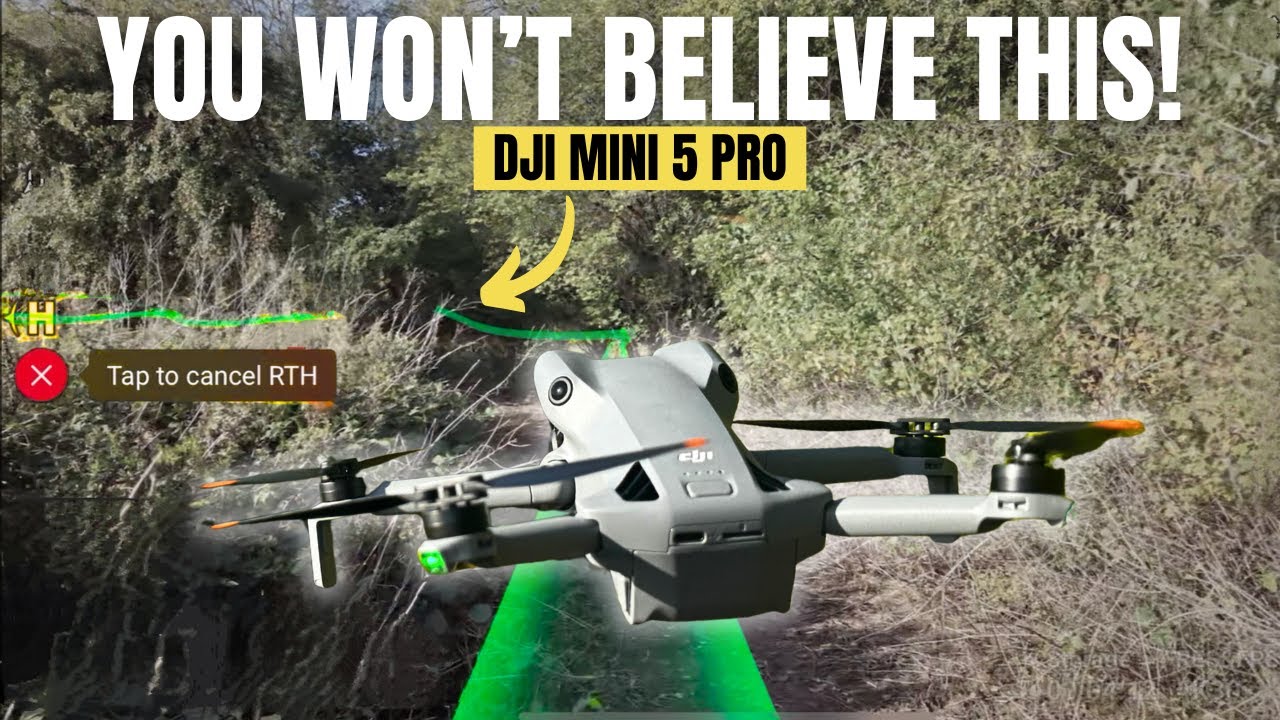 DJI Mini 5 Pro Active отслеживал меня в лесу… А потом я вернулся домой 😳