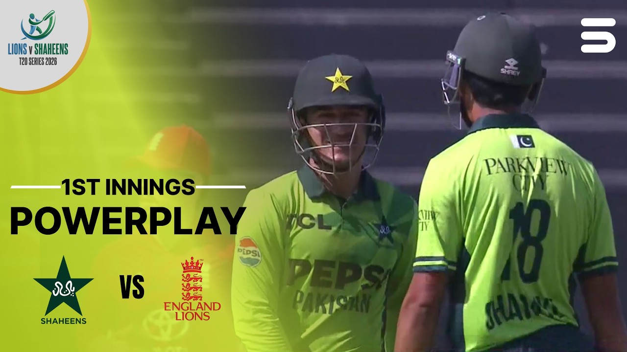 1st Innings Powerplay | Pakistan Shaheens vs England lions | Match 01 | T20I Series | ZN1K