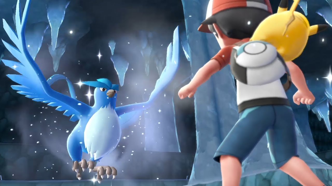 Pokemon Lets Go Pikachu - Catching Articuno