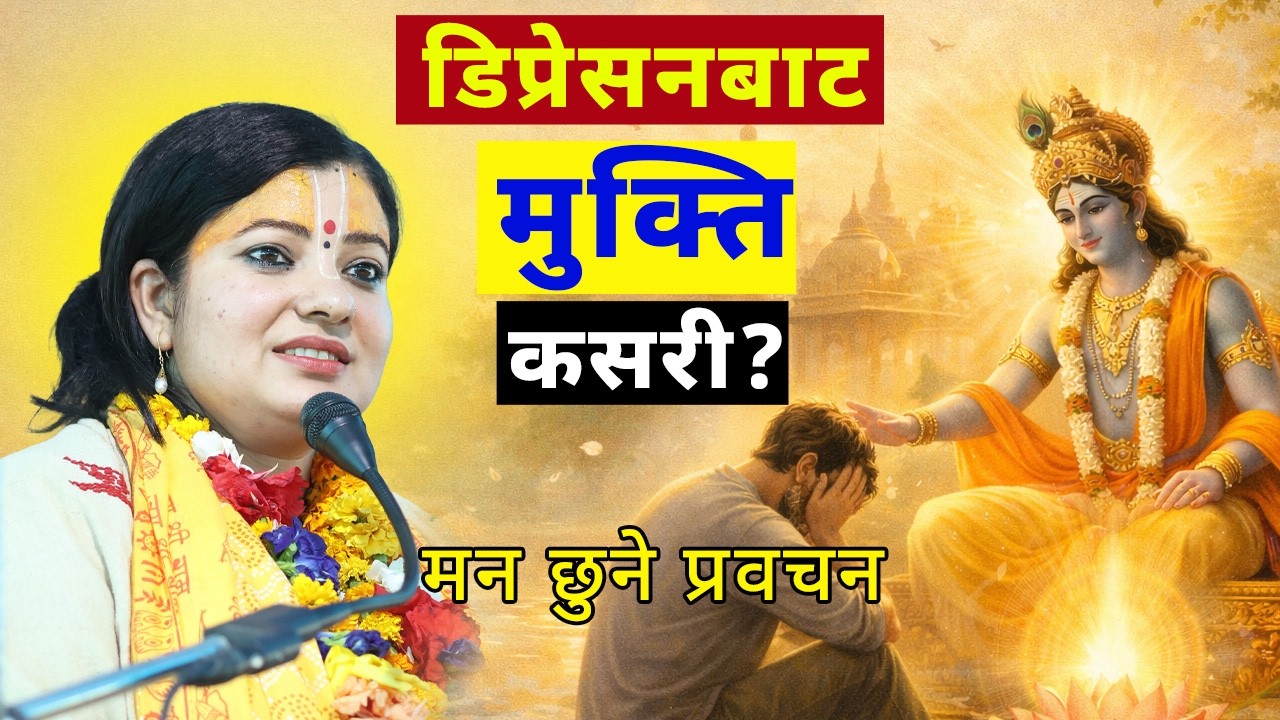 डिप्रेसनबाट मुक्ति कसरी? श्रीमद् भागवतको अद्भुत ज्ञान #radhikadaasiji #nepalimotivationalspeech