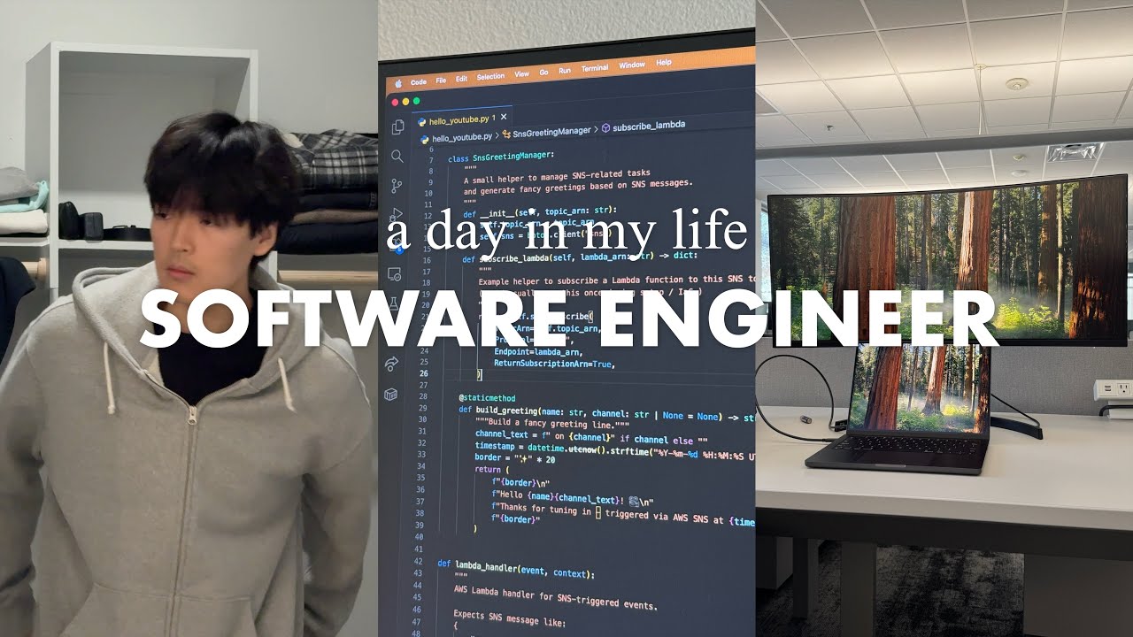 a *realistic* day in my life as a software engineer 💻 coding, eating healthy & gym