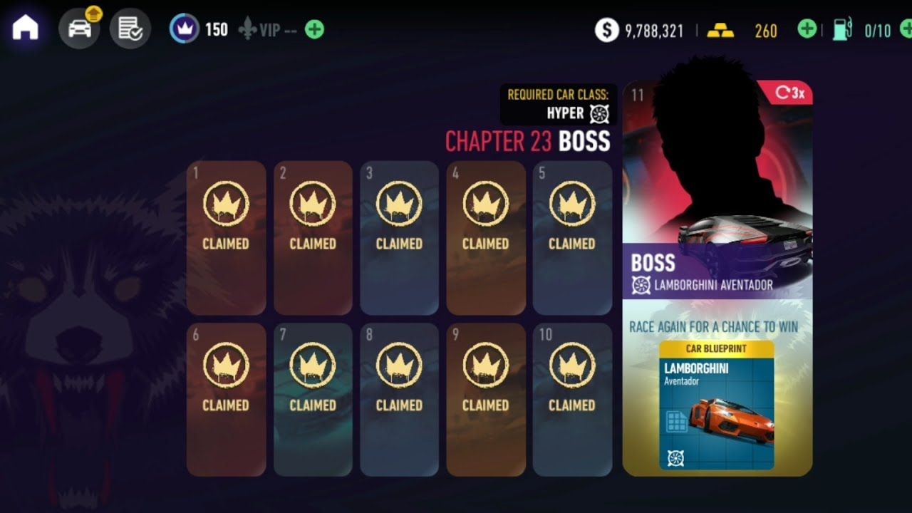NEED FOR SPEED NO LIMITS ☆《LEVEL 150》 ☆ 《CHAPTER 23 BOSS》 ☆《 LAMBORGHINI AVENTADOR 》☆《%100 CAMPAIGN》