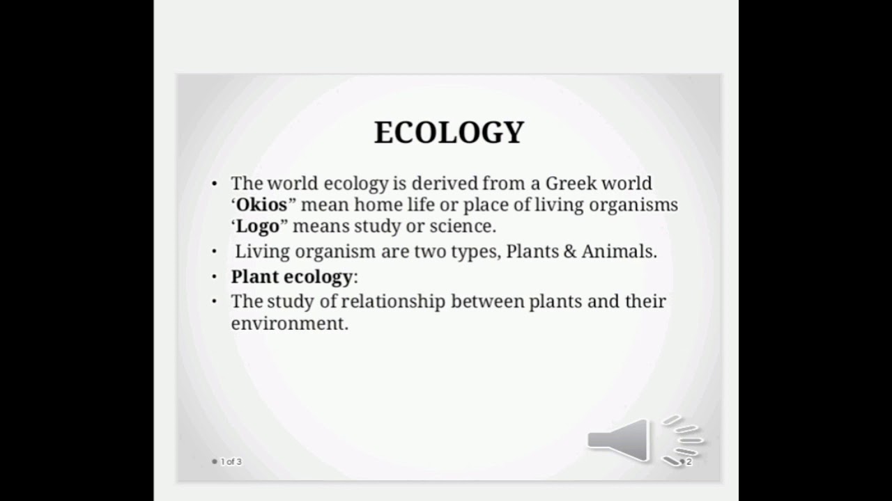 Ecology # study of ecology # branches of ecology # ecosystems