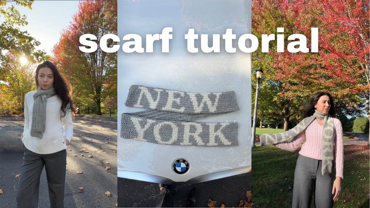 City Scarf Technique Explanation (New York & Boston Scarves)