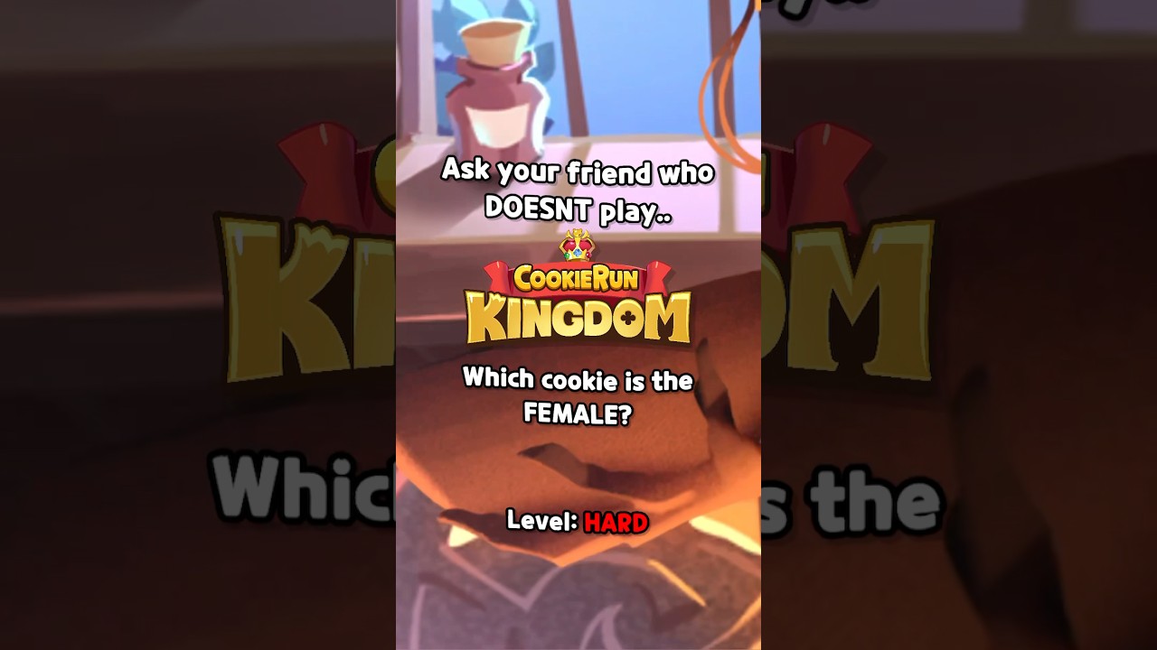 Ask your friend which CRK COOKIE is a FEMALE..🤨💞 || #cookierun #cookierunkingdom #crk
