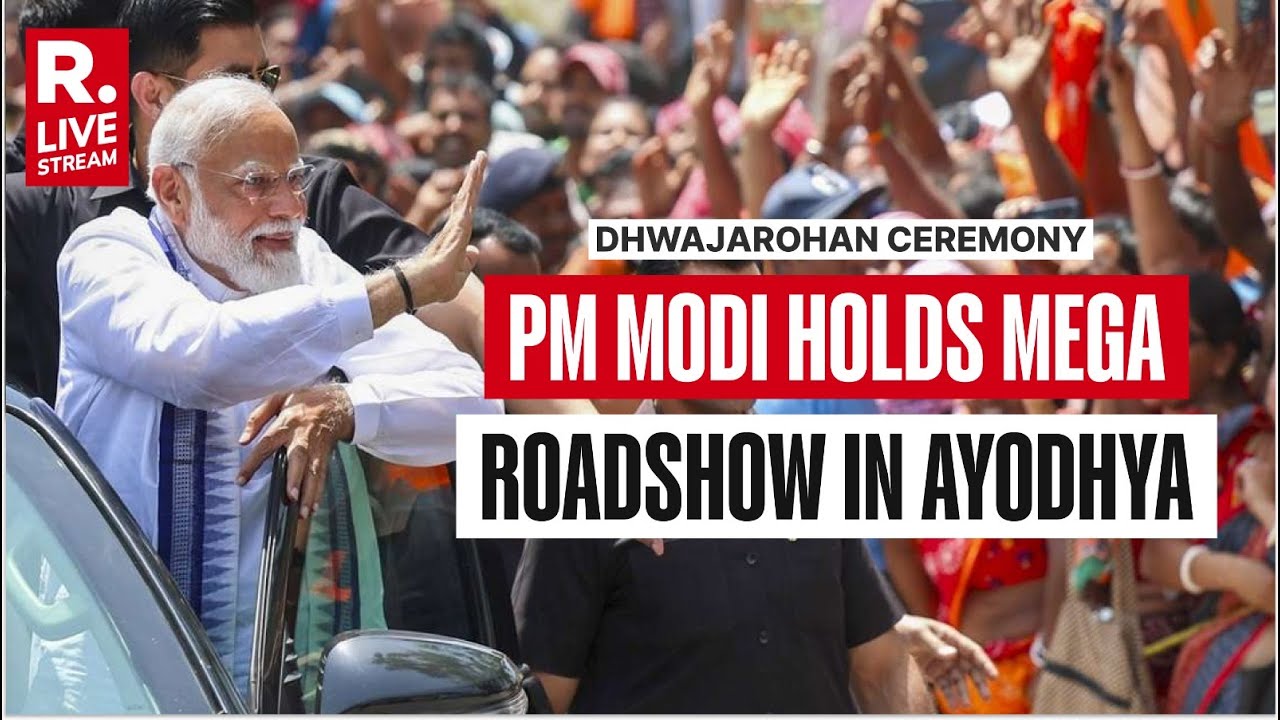 PM Narendra Modi LIVE: PM Holds Mega Roadshow In Ayodhya Ahead Of Ram Temple Dhwajarohan Ceremony