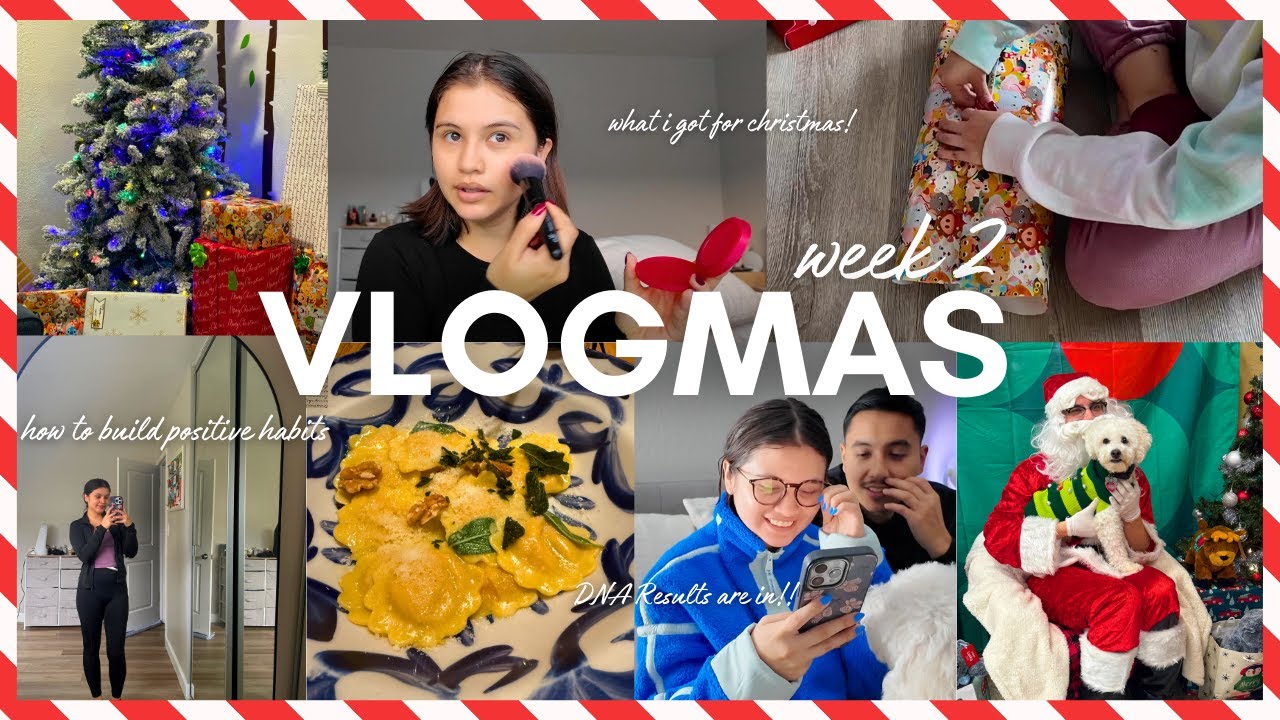 VLOGMAS🎄 positive habits, grief, slow mornings, secret santa, and Leo's DNA Results!