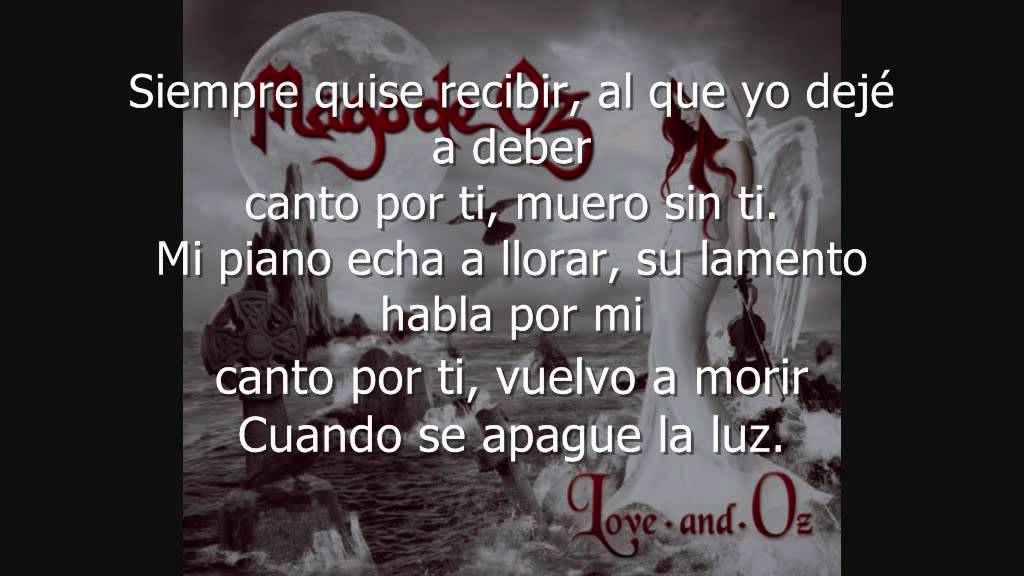 Mägo de Oz - Cuando Se Apague La Luz (Patricia Tapia KHY) [Letra- Lyrics]