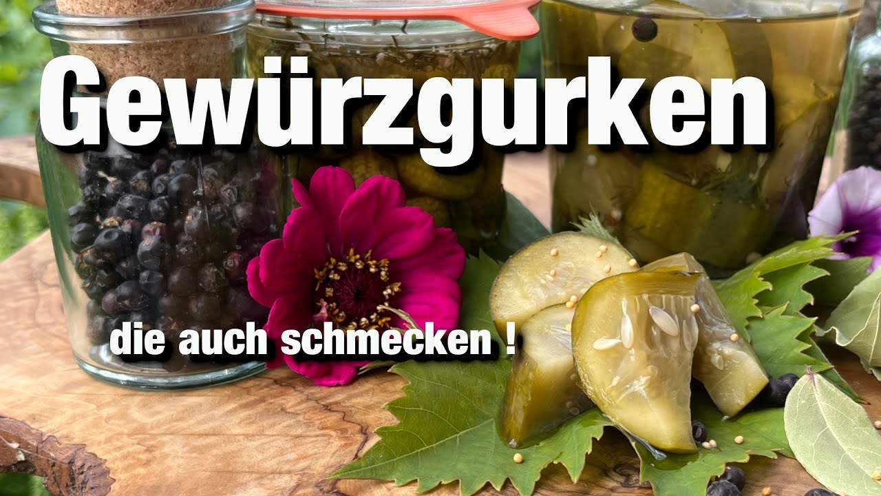 Gew&uuml;rzgurken, Essiggurken ohne gro&szlig;en Aufwand, schnell und lecker