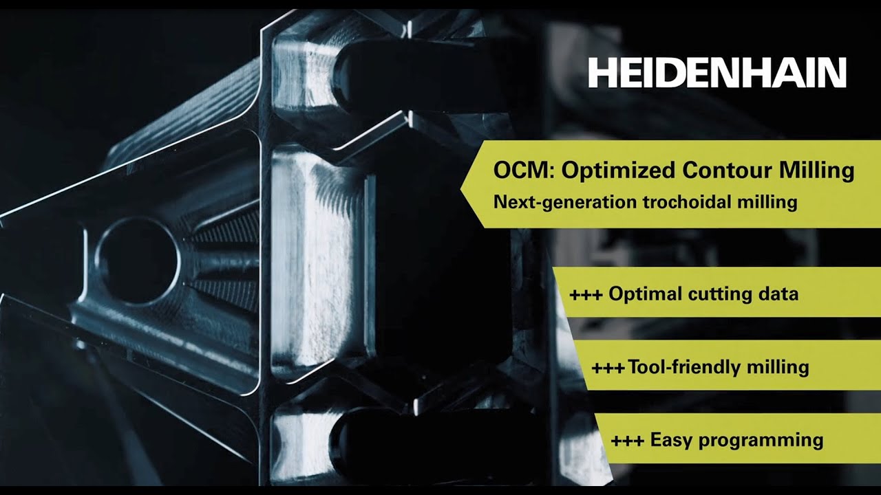 OCM live: mill three times faster with the new trochoidal milling cycles from HEIDENHAIN