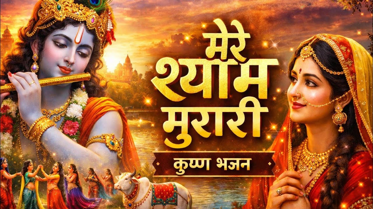 Mere Shyam Murari👏 | मेरे श्याम मुरारी | Krishna Bhajan #bhajan #krishna #music 
