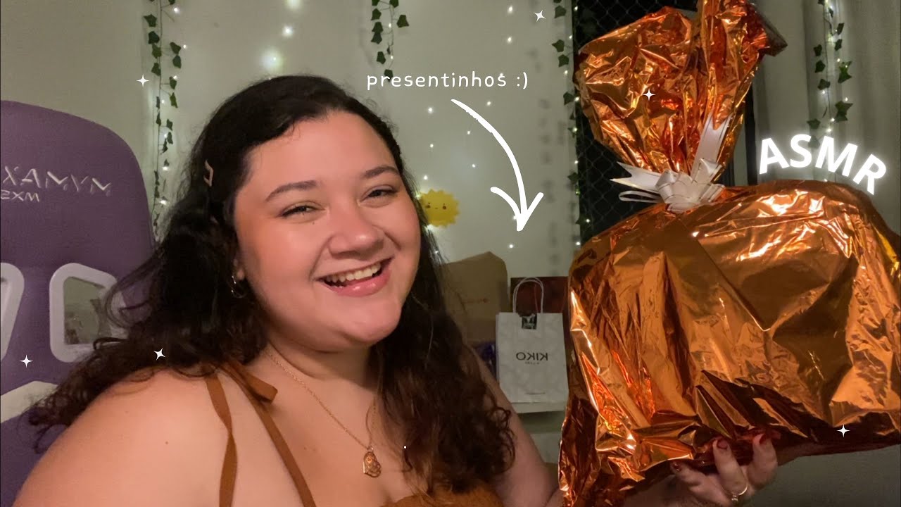 ASMR | meus PRESENTES de Natal / Aniversário 2025 🎂✨🎁