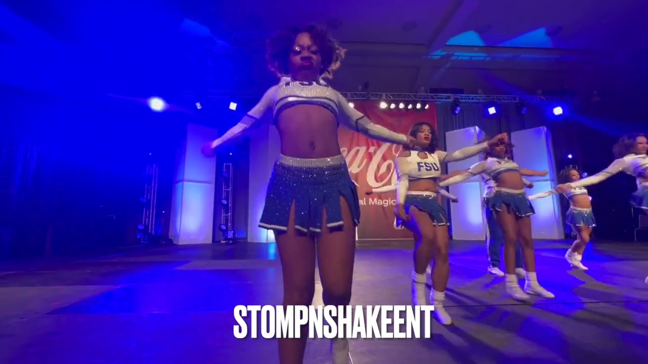 FAYETTEVILLE STATE CHEERLEADERS PUT ON FOR THE CITY AT THE 2023 CIAA CHEERLEADING EXHIBITION!
