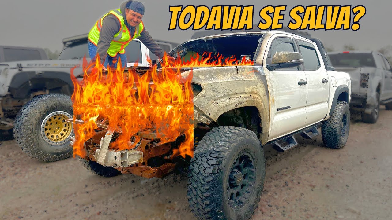 Puedo reconstruir esta Tacoma quemada una vez mas o solo es para partes? #copart #houston