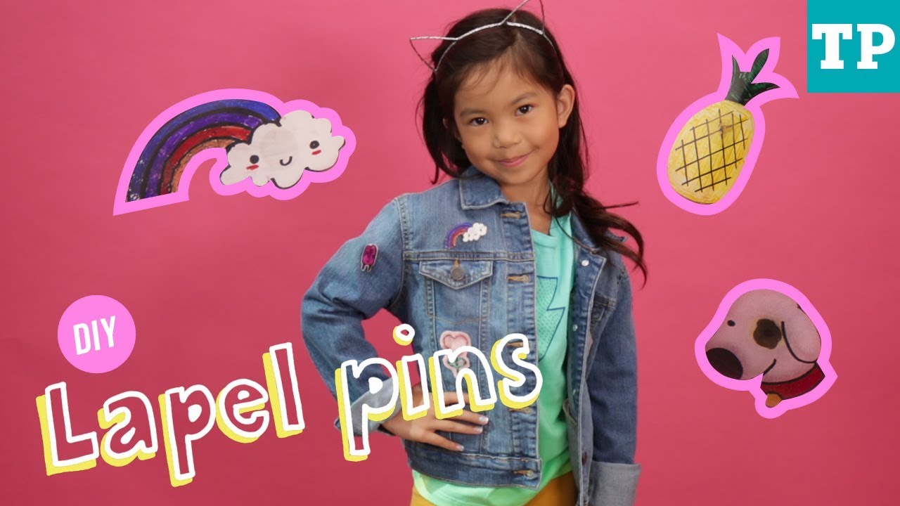 How to make cute shrink plastic Lapel Pins | Easy DIY for Kids
