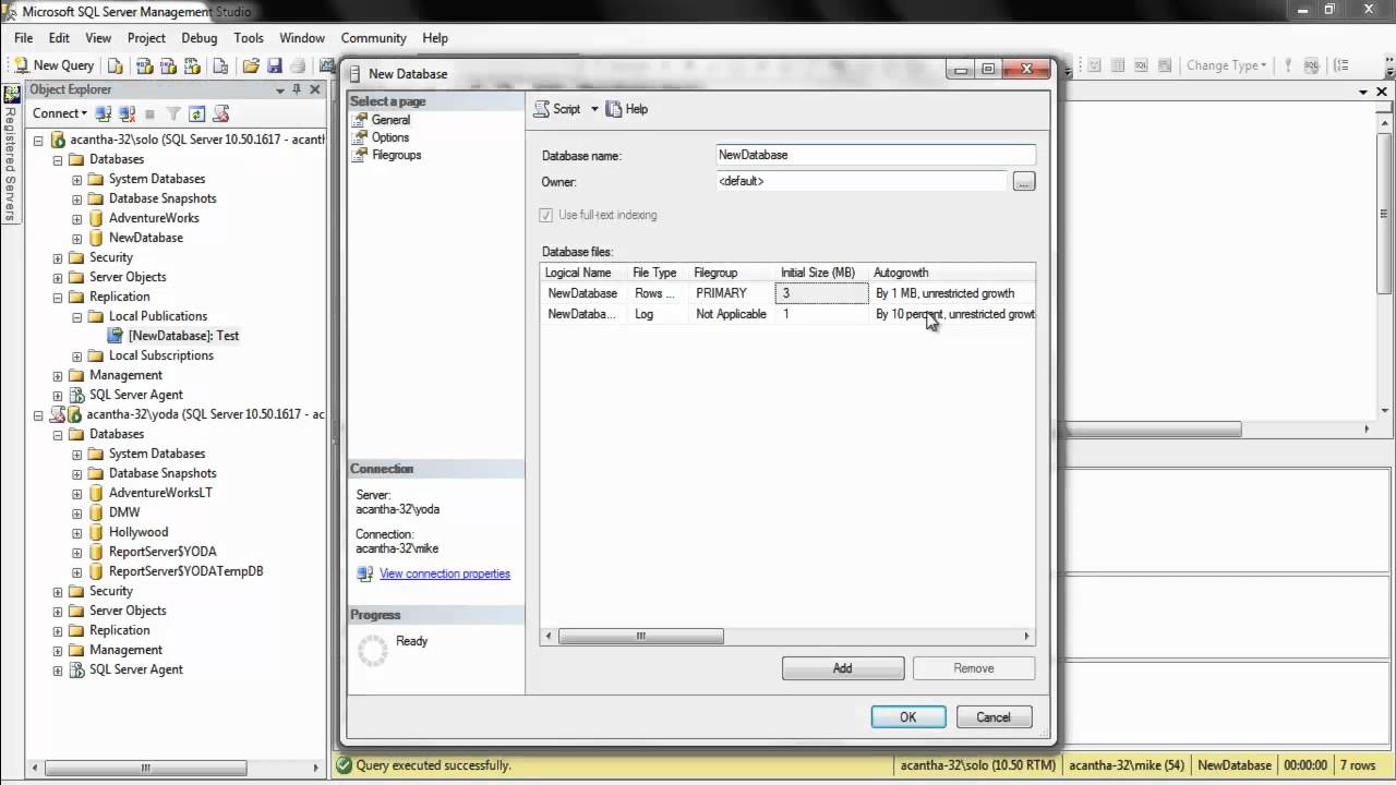 Setting Up Transactional Replication