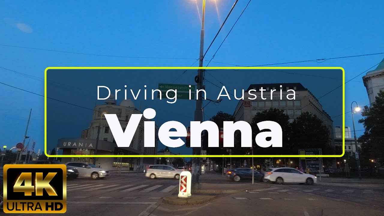 Austria Vienna | Driving in Vienna Downtown | Sunset | 4K UHD