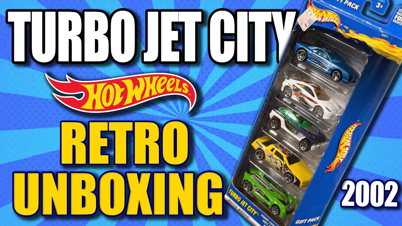2002 Hot Wheels TURBO JET CITY 5-Pack | Epic Retro Unboxing!