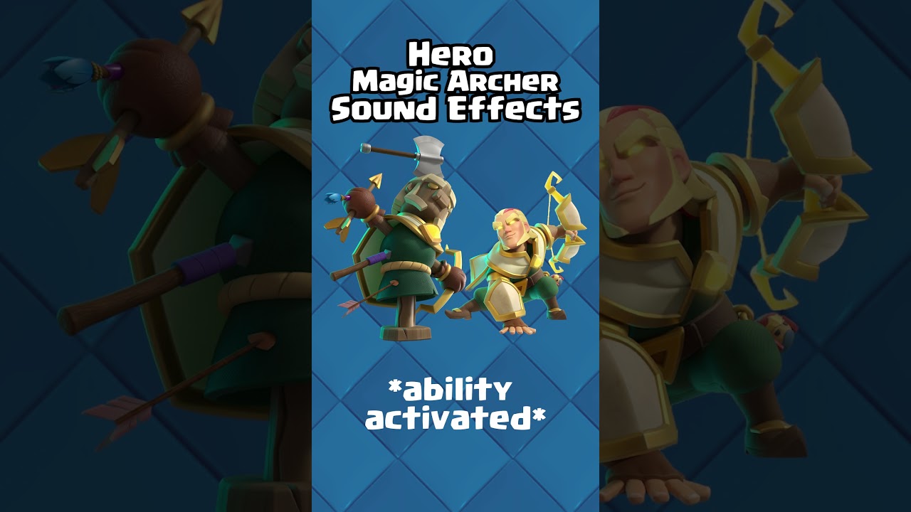 Clash Royale - All Hero Magic Archer sound effects #clashroyale #supercell #heromagicarcher