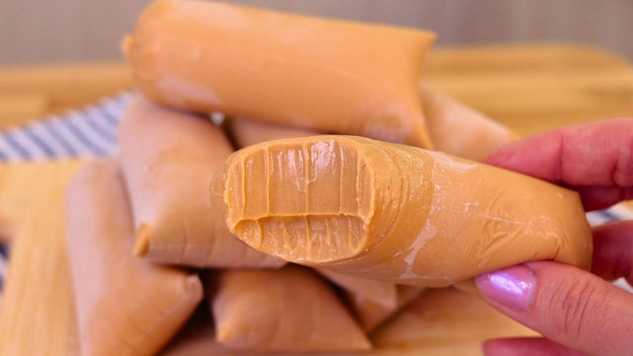 GELADINHO GOURMET DE DOCE DE LEITE CREMOSO COM 3 INGREDIENTES SEM LEITE CONDENSADO E LIGA NEUTRA