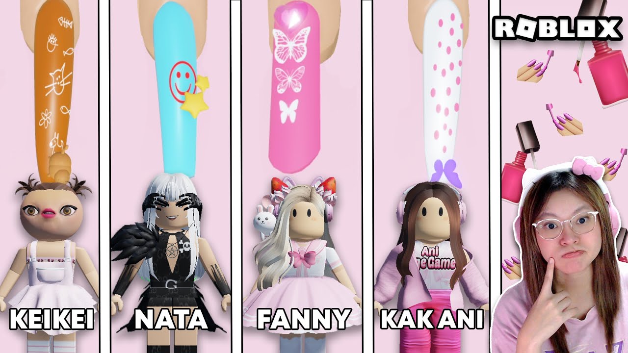 Bikin Nail Art Lucu Untuk Besties Ku ?!! [Roblox Indonesia]