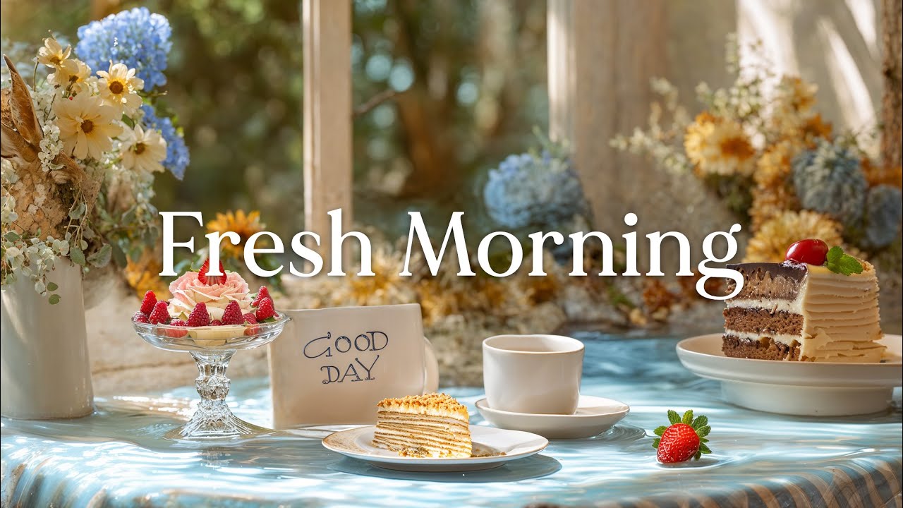 아침 분위기 🎶 저와 함께 긍정적인 하루를 시작하세요 -  Fresh Morning