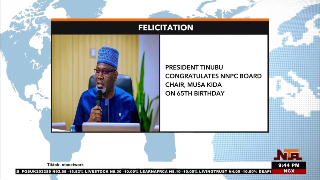 President Tinubu Celebrates NNPC Board Chairman Ahmad Kida on 65th Birthday