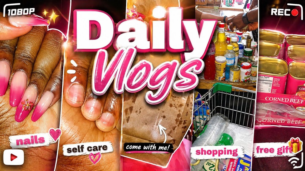 DAILY VLOG- I wins a free gift from grace🇯🇲 +$ 45,000 grocery shopping + get my nails done!