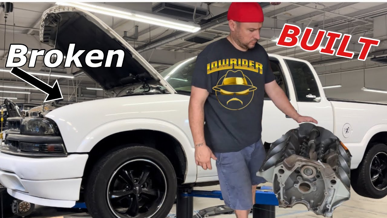 HOW TO COMPLETELY REBUILD A CHEVY 4.3L ENGINE FOR MY CUSTOM CHEVY S10 LOWRIDER PART 1 | #lowrider