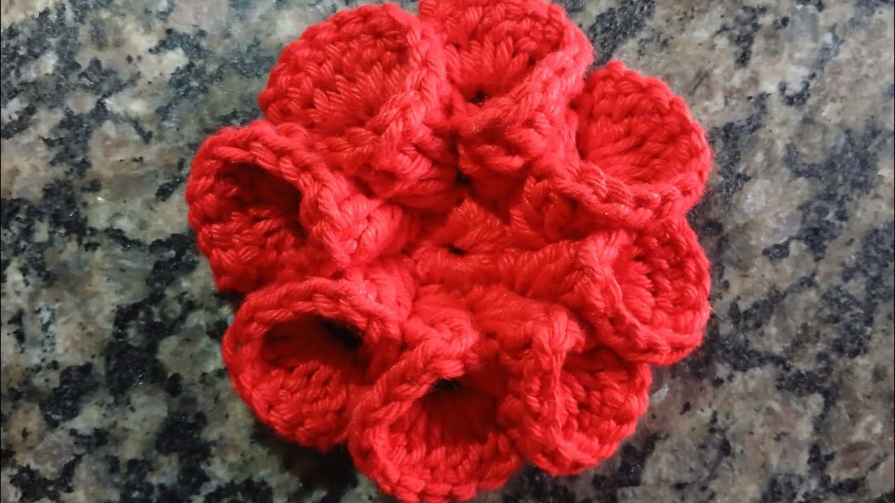 Flor de Crochê Linda e Fácil 