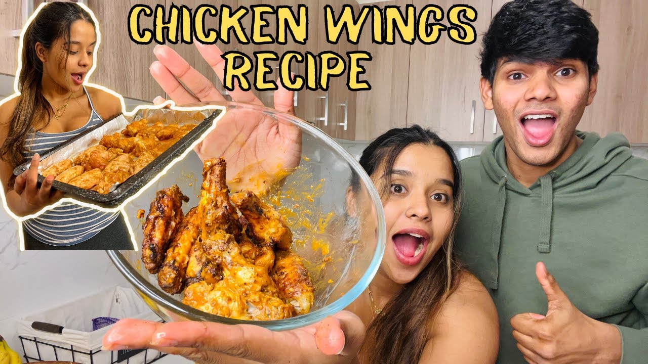 How to make chicken wings in 2 different ways | සිංහල Cooking vlog