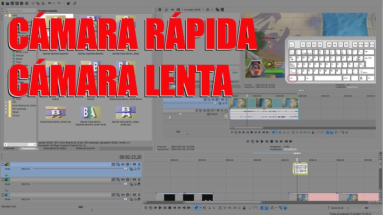 Efecto de Cámara rápida o lenta Sony Vegas