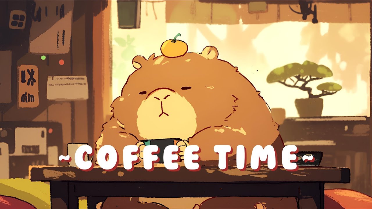 [Full Hour] Capybara Chill Radio | Cozy Japanese Lofi Mix 📚 🎵 | High Quality