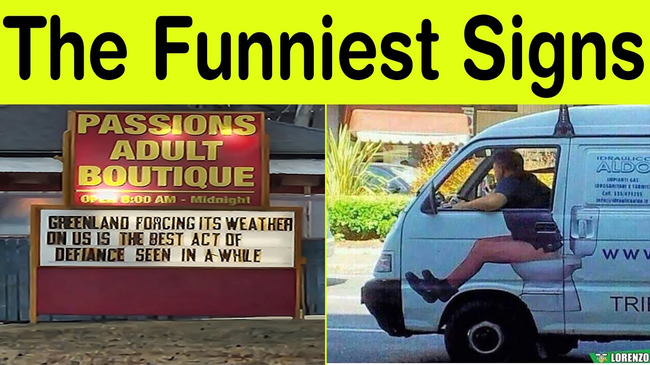 The Funniest Signs Ever Caught on Camera – You’ll Laugh Harder Than You Should! || Happy Panda