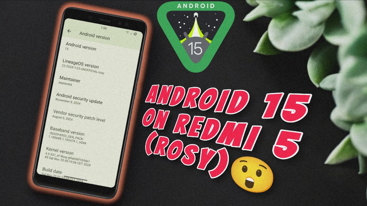 🚀 Redmi 5 Rosy Gets Android 15 (LineageOS 22) | Custom ROM Review 📱| RandomRepairs