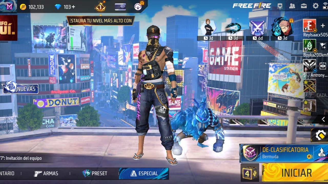 Free fire Jugamos de clasificatoria