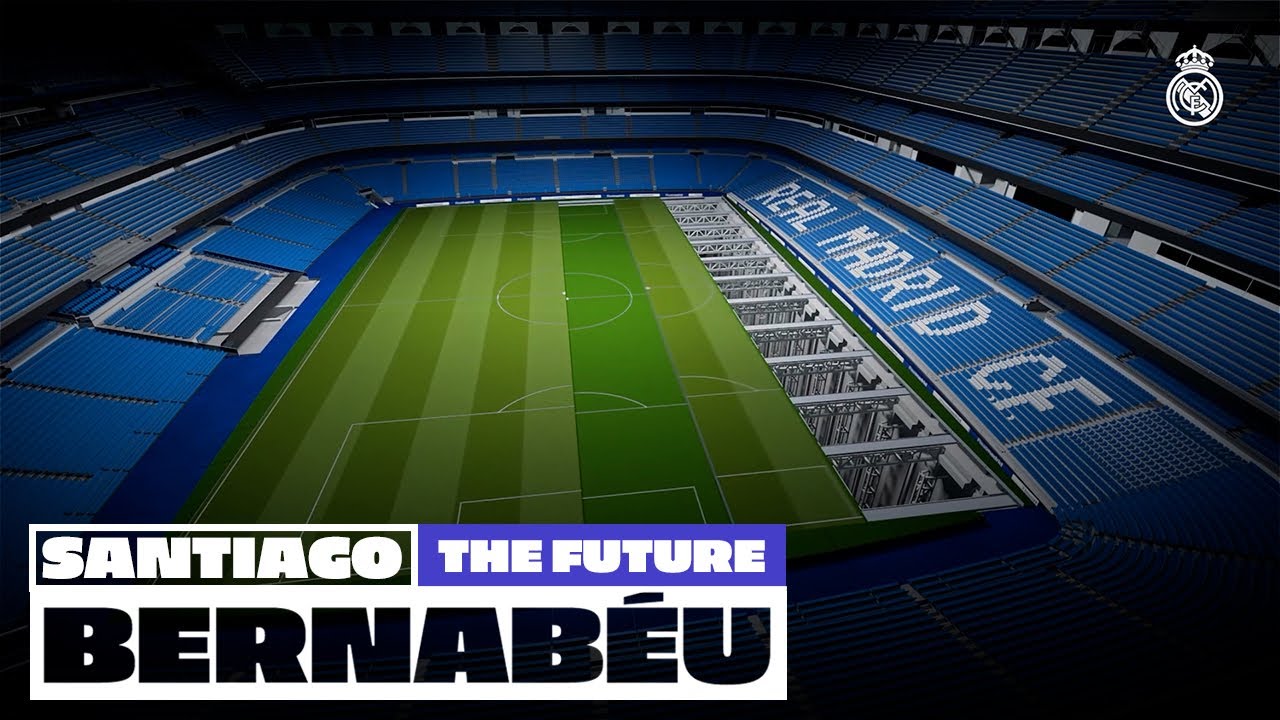 The AMAZING pitch removal system at the new Santiago Bernabéu