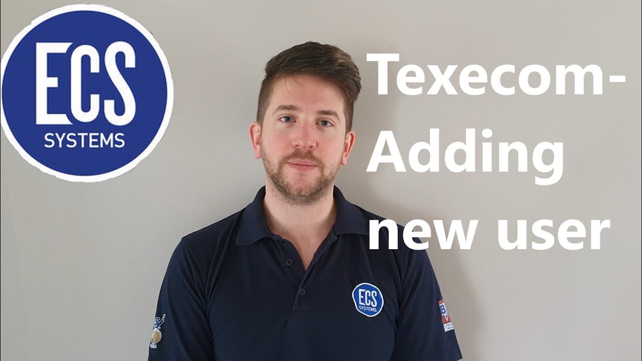 Texecom- Adding a new user and fob