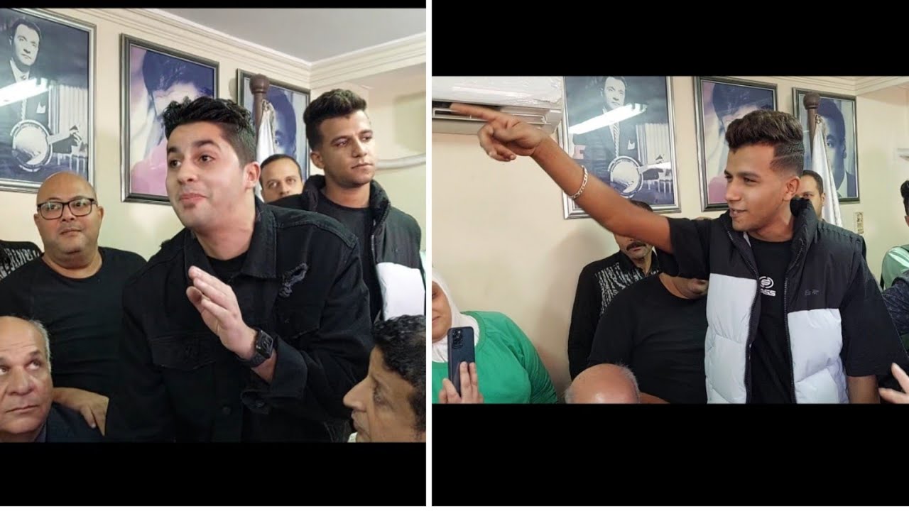 كوميديا من عصام صاصا وعنبه اثناء امضاء تعهد بعدم استخدم اسم 