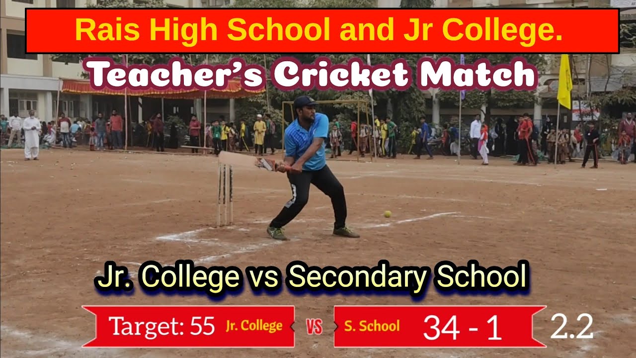 Rais College VS Secondary school friendly cricket match 22 December 2023