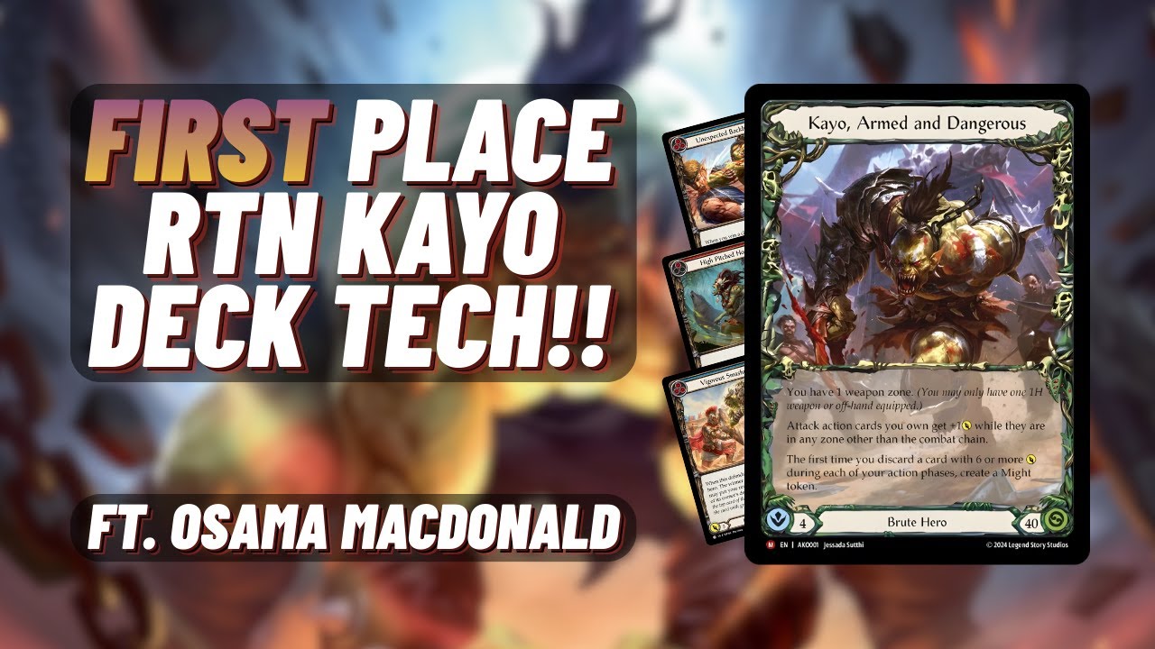 1st Place RTN Kayo Deck Tech! Ft. Osama MacDonald