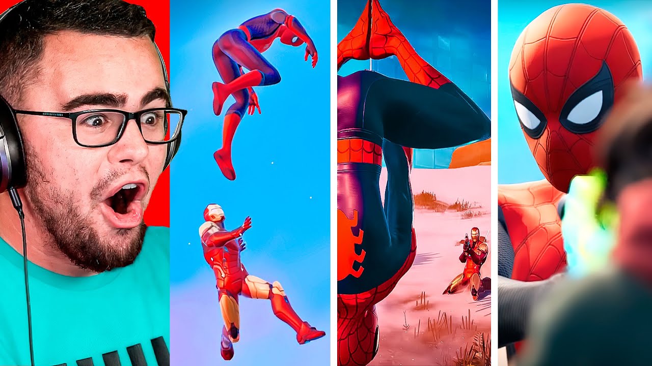 Reacting to Sad SPIDERMAN Tik Tok Videos! (Fortnite)